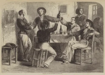 Französische und englische Seeleute in Cherbourg